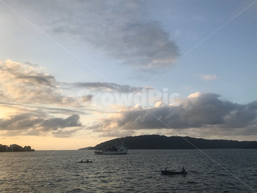 코타키나발루,노을,일몰,sunset,석양,바다,배,야경,구름,하늘,선셋,색감,감성,풍경,kotakinabalu,sea,휴양지,말레이시아,동남아