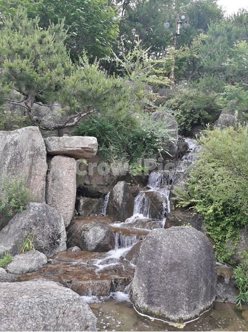 폭포,산,계곡,돌산,물,cascade,mountain