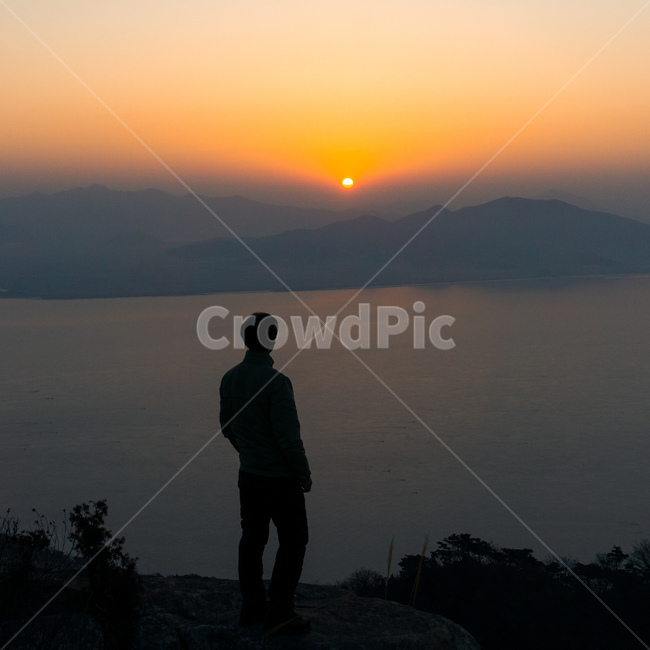 일몰,새벽,붉은하늘,자연,outdoors,새벽등산,backpacking,해지는모습,일몰과사람
