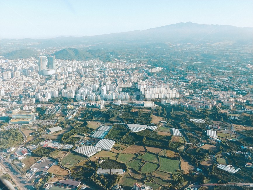 nature,자연,outdoors,landscape,경치,scenery,풍경,aerialview,조감도,항공샷,비행기,도시,city,상공,제주도
