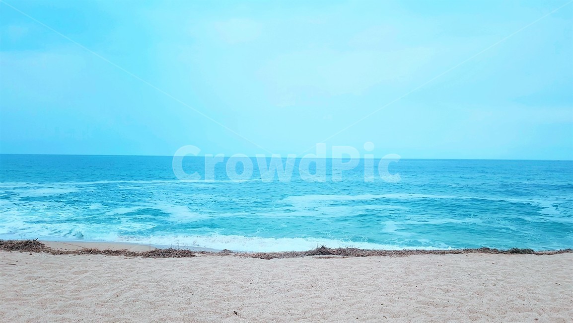 바다,배경화면,바탕화면,파스텔,파랑,감성,색감,파도,물결
