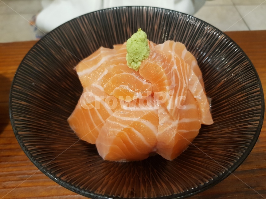 연어덮밥,와사비,덮밥,한끼,연어