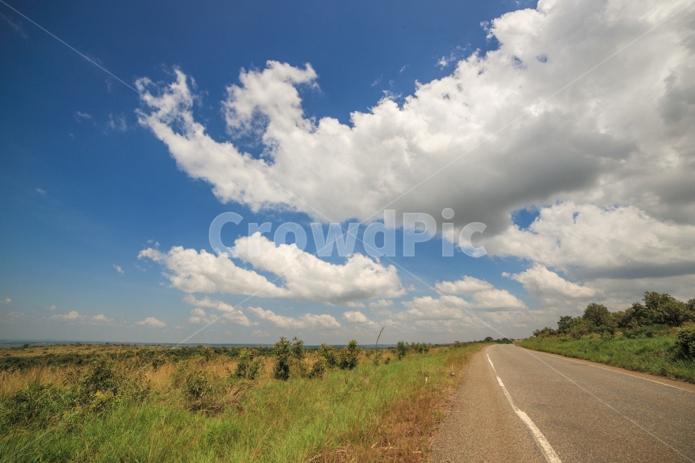 우간다,여행중,휴식,하늘,길,구름,자연,풍경,nature,landscape,교통,교통수단,traffic,transportation,road,도로,outdoors,옥외