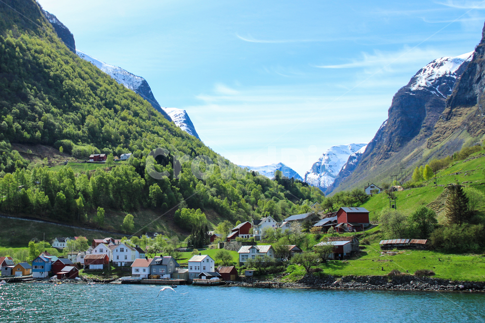 small village,scene,spring,beautiful,superb view,mountain,foot of the mountain,sight,Minister,sky,Cliff,everyone,icecap,riverside,mountain range,Panorama,village at the bottom of the mountain,lake,blue sky,city,purity,magnificent,pretty village,cute,peace