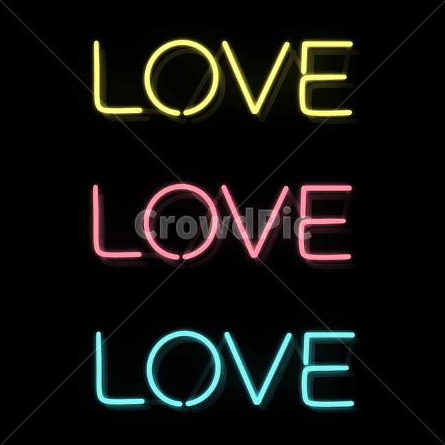 네온,네온사인,네온글씨,사랑,love,빛,그래픽,일러스트레이션,graphic,illustration