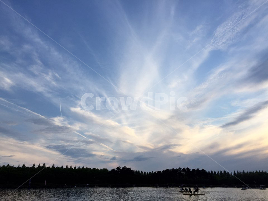 하늘,호수,그림자,빛,구름,sky,cloud,역광,자연,풍경,nature,landscape,outdoors,옥외