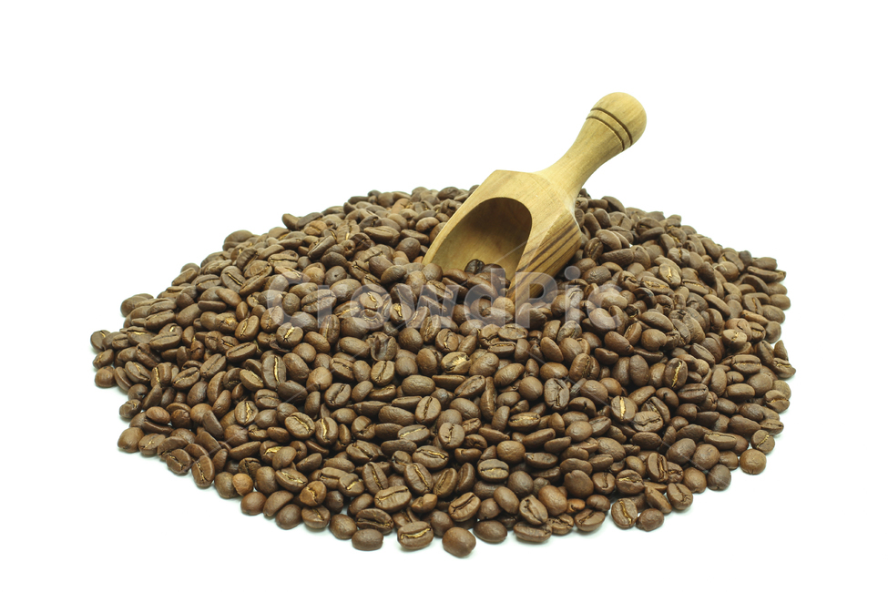 close up,Nukki,sack,concept,white background,coffee beans,cafe,coffee,fresh,Caffeine,pocket,object