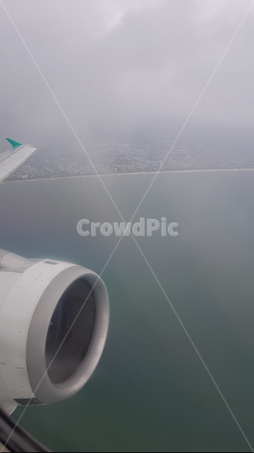 sky,cloud,aerial shot,airplane,Fog