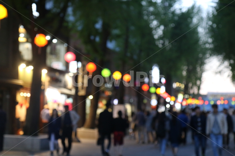 서울,인사동,늦은오후,야경,길거리,해질녘,어둑어둑,보케