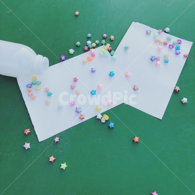 별,종이,흩어지다,star,종이별