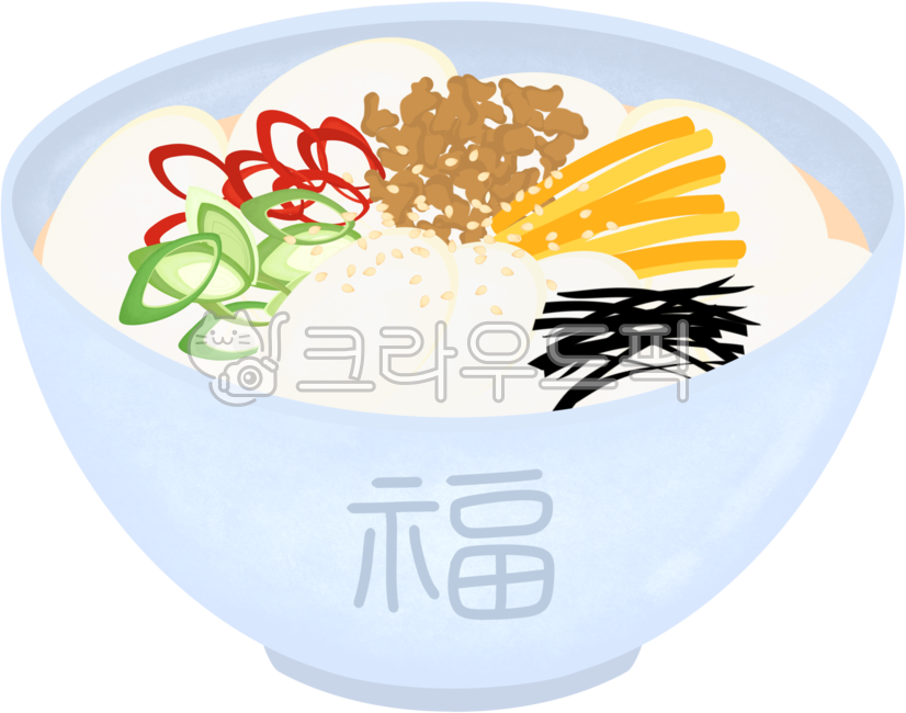 떡국, 떡국그림, 떡국일러스트, 떡국이미지, 새해, 사진,이미지,일러스트,캘리그라피 - 띠네 디자인작가