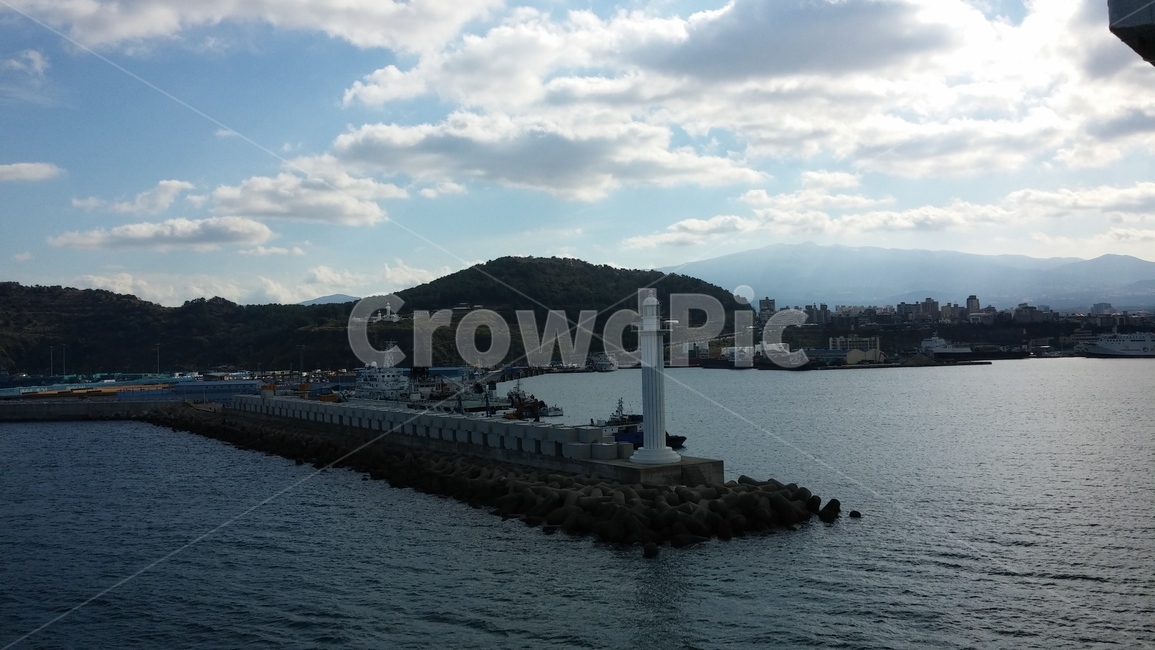 파도,제주도,배,바다,푸른색