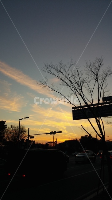일몰,석양,저녁,하늘,자연,교통,교통수단,traffic,transportation