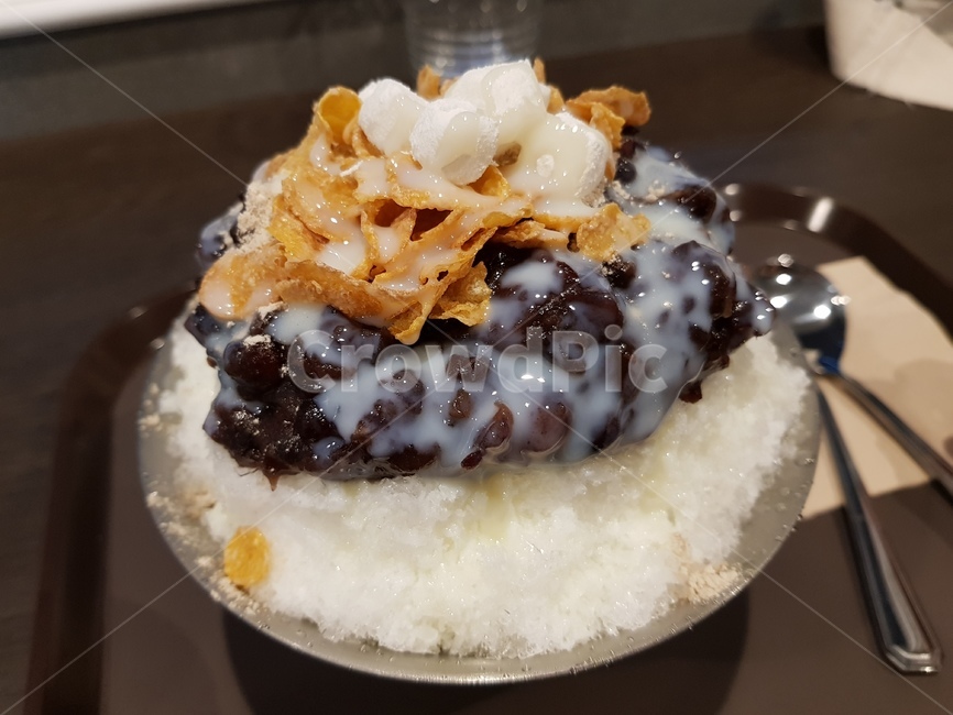 빙수,팥빙수,디저트,얼음,여름,팥,카페