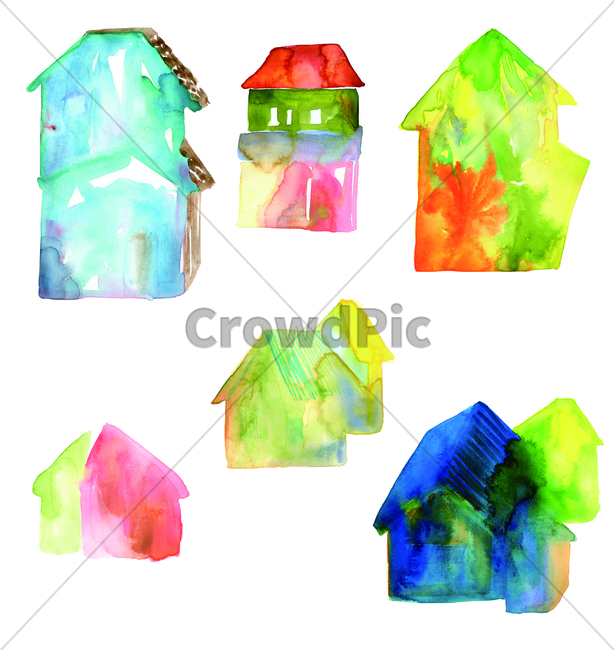 손그림,물감그림,건물,building,structure,watercolor,handdrawing,집,house,home