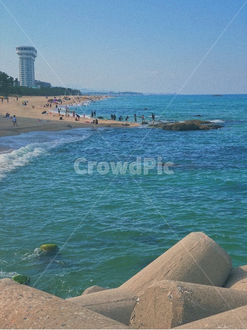강원도,강릉,강문해변,파도,풍경,여름,여름,계절,summer,season,자연,풍경,nature,landscape