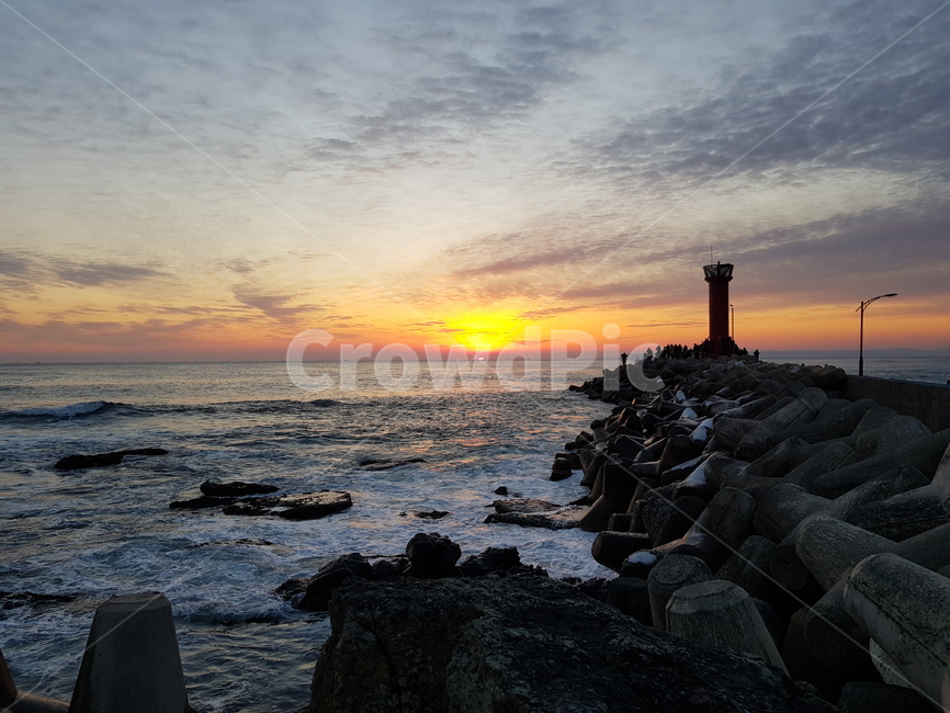 새해,일출,해돋이,바다,동해,등대,포항,오도리,등대,lighthouse,nature,자연,outdoors,옥외