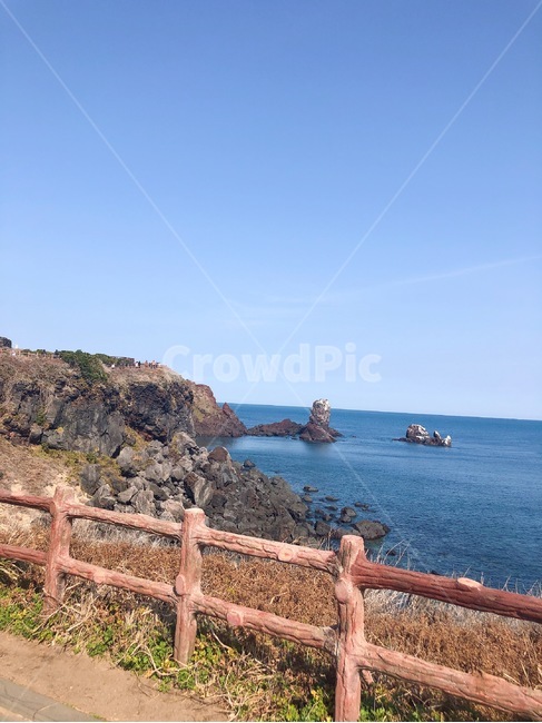 섭지코지,제주도,울타리,바다,현무암,제주도,jeju,jeju island,handrail,난간,banister,promontory,곶