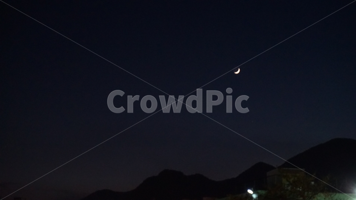 하늘,달,풍경,감성,색감,초승달,자연,풍경,nature,landscape,야경,밤,nightscape,night,outdoors,옥외