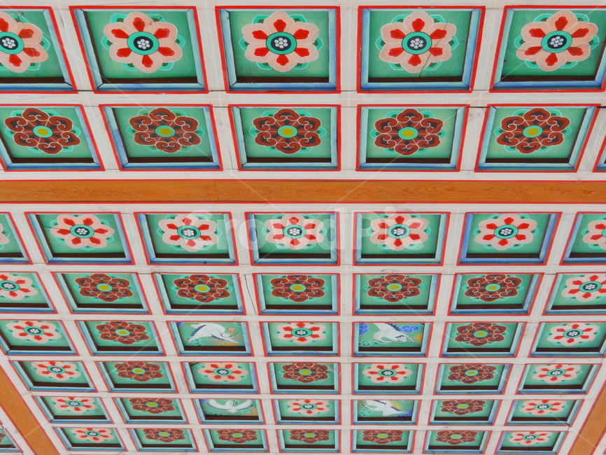 한국전통예술,전통미술,목조건물,천장,패턴,색상,색조,pattern,korean,art,한국전통,한국문화,korean traditional,korean culture