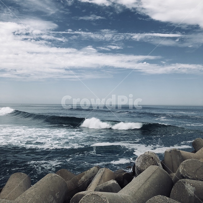 바다,파도,방파제,구름,하늘,자연,풍경,nature,landscape,outdoors,옥외,ocean,대양,sea,water,물