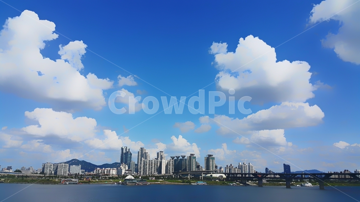 nature,자연,outdoors,옥외,weather,날씨,cloud,구름,cumulus,적운,sky,하늘,한강