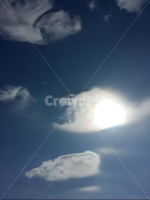 흰구름,파랑하늘,하늘,풍경,해,자연,자연,풍경,nature,landscape,flare,플레어,light,빛,weather,날씨,outdoors,옥외,sky,cloud,구름,cumulus,적운