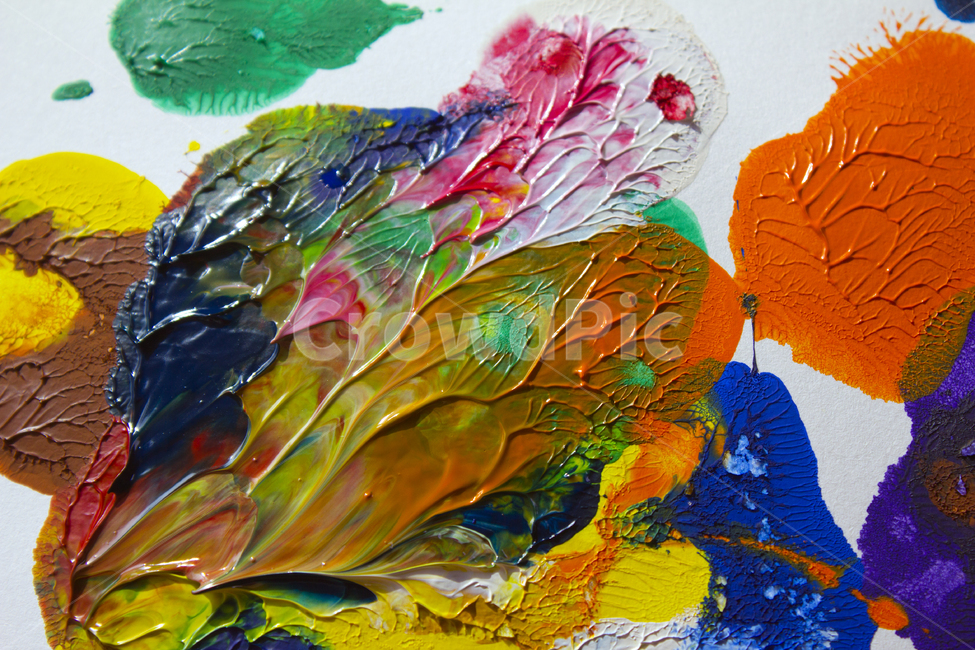 물감,종이,흰배경,페인팅,페인트,아트,예술,미술,그림,드로잉,붓터치,혼합,섞인,물감섞기,데칼코마니,물감찍기,노랑,옐로우,그린,초록,빨강,레드,컬러풀,갈색,브라운,찍기,주황색,오렌지색,예술,art