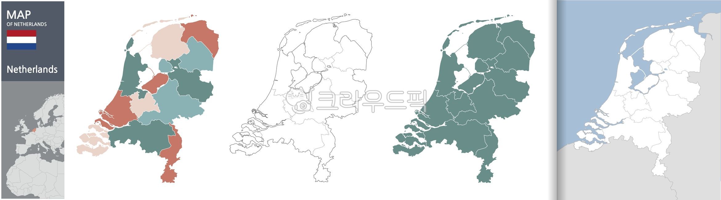 네덜란드국기,네덜란드,지도,벡터,암스테르담,지역별,행정,네덜란드지도,세계지도