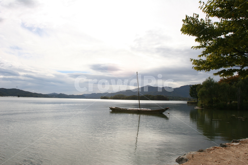 겨울,강,얼음,돛배,반영,water,물,outdoors,옥외,nature,자연