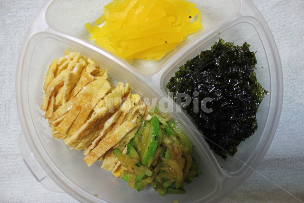 고명,계란지단,단무지,호박,김,음식,food,한국전통음식