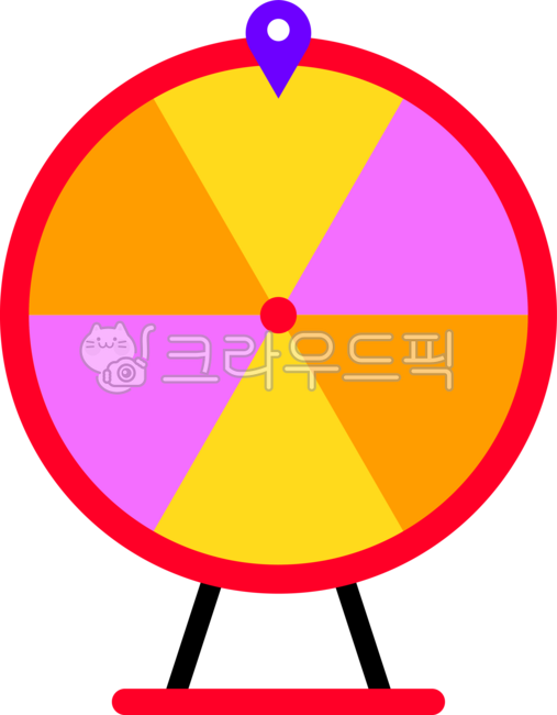 룰렛, 돌림판, 이벤트, 당첨, 추첨, 사진,이미지,일러스트,캘리그라피 - sssail작가