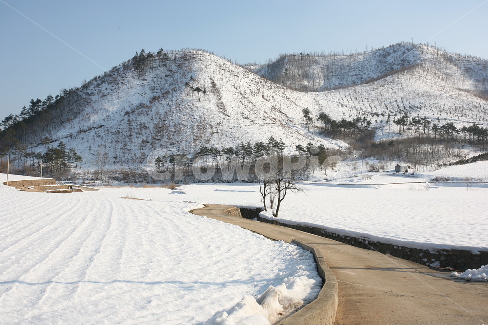 삼척,마을,겨울소경,겨울,시골