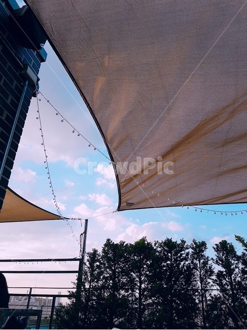 sky,cloud,cafe,Rooftop Cafe,balcony
