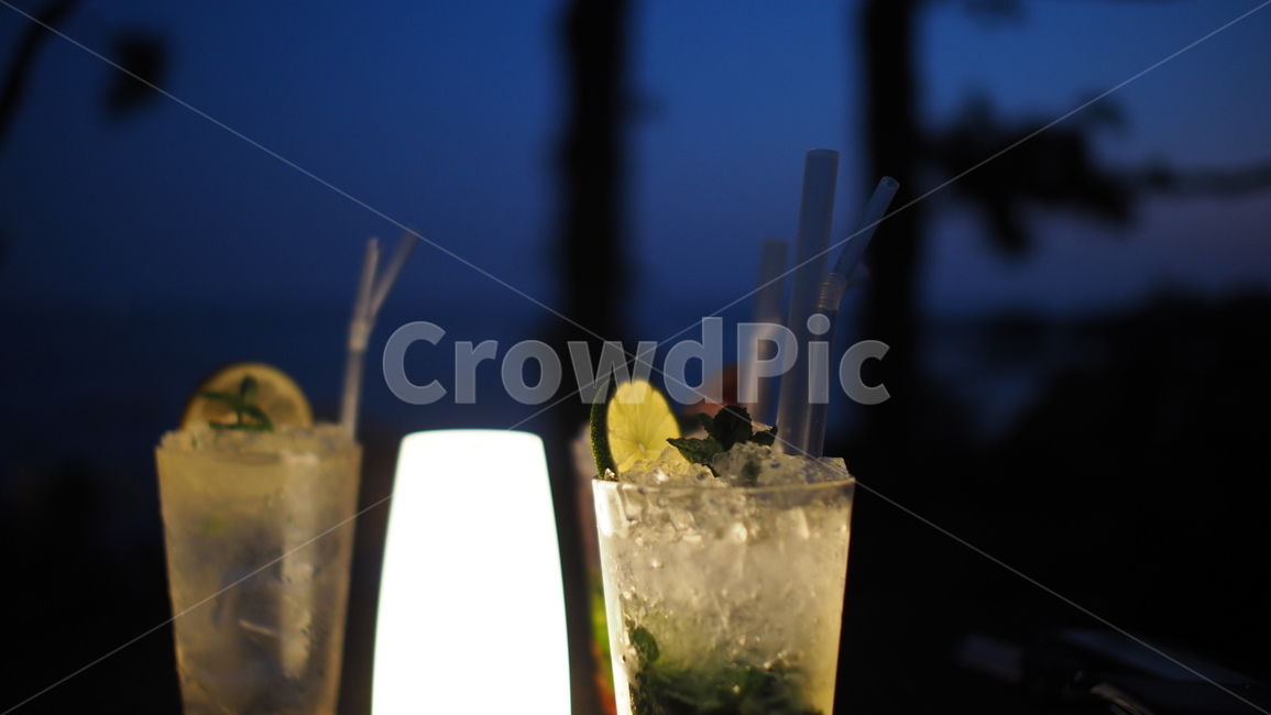 칵테일,모히토,밤,술,데이트,술,주류,alcohol