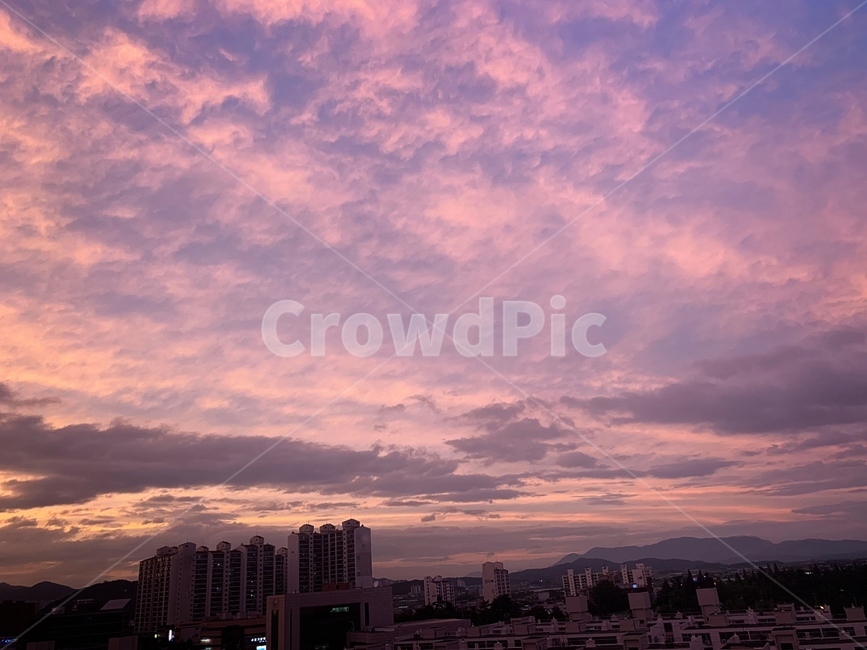 sunset,노을,석양,하늘,색감,감성,감성사진,color,pink,분홍,핑크,구름,skyview,자연,nature,연보라