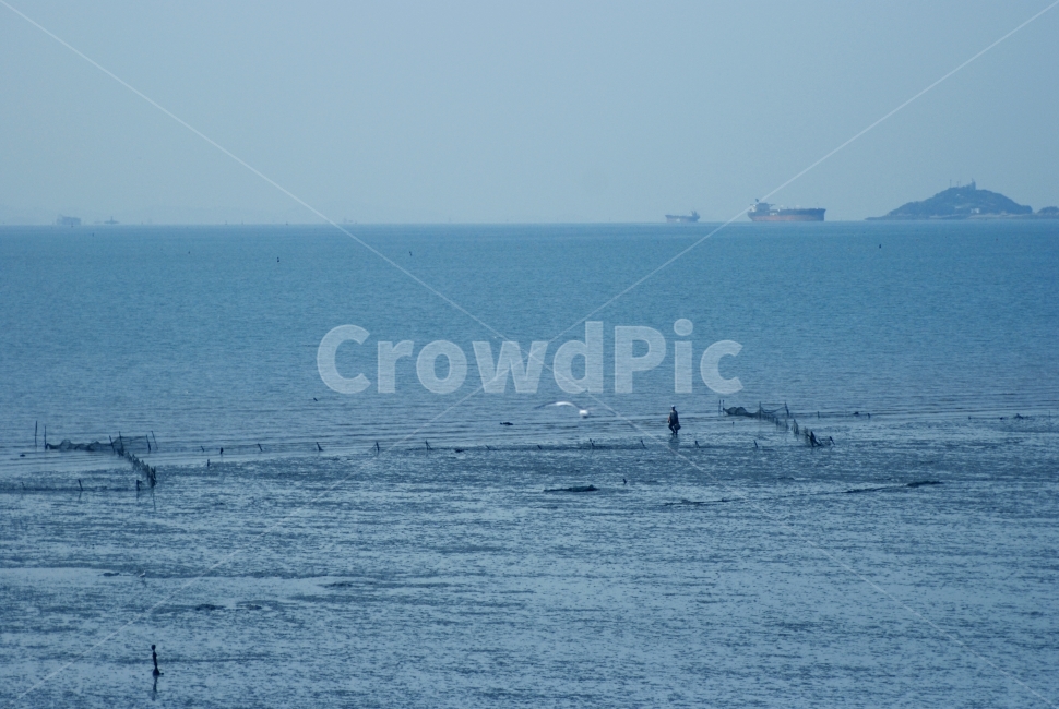 바다,sea,blue,하늘,바닷가,파란색,해변,갯벌,푸른색,sky,감성,분위기,색감,예술,사람,실루엣,어부,환경,자연,사람,인물,인간,human,person,인물실루엣,사람실루엣,character silhouette,human silhouette,산업,industry,industrial,어업,fishery,fishing industry,vehicle,차량,watercraft,선박,transportation,교통,adventure,모험,leisure activities,레저 활동