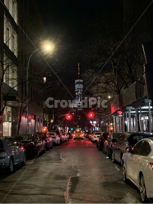 street,night,nyc,redlight,뉴욕,야경,거리,빌딩,밤거리