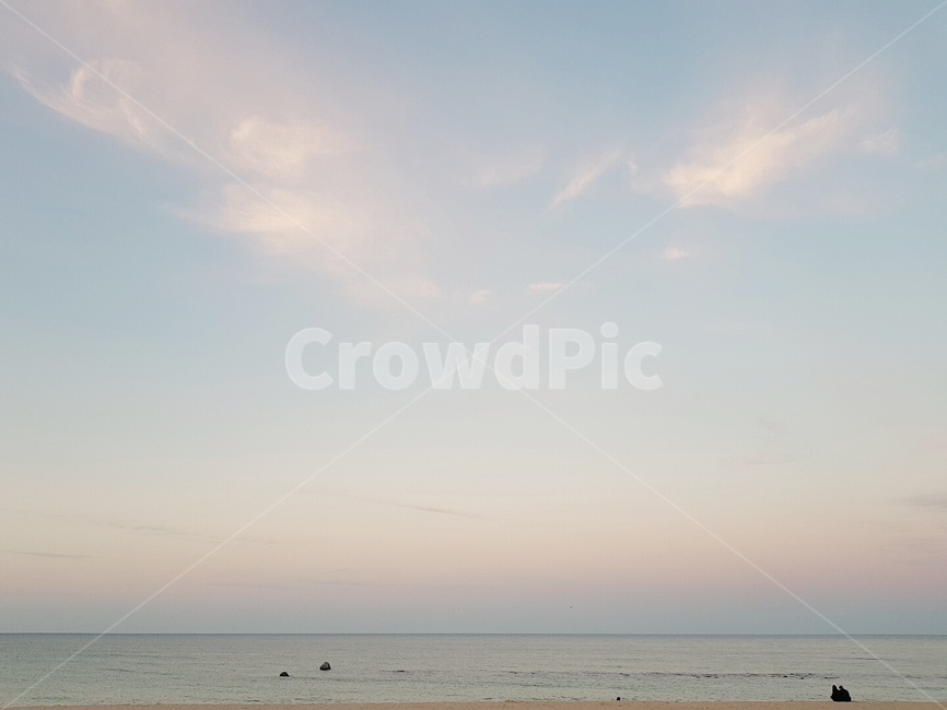 강릉,하늘,바다,구름,sky,sea,sand,cloud,석양,sunset