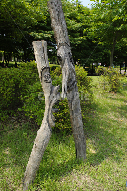 장승,한국,전통,초록,나무,자연,wood,한국전통,한국문화,korean traditional,korean culture,조각상,동상,석상,조형물,statue,bronze statue,stone statue,종교,신앙,religion,belief,faith