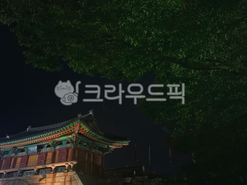 Haenggung Palace,Temporary palace at night,Korean,Traditional illustration,Koreanbuilding,building,Korean architecture,Hanok,tile,traditional architecture,Dancheong,old palace,koreanarchitecture,Korean tradition,architecture