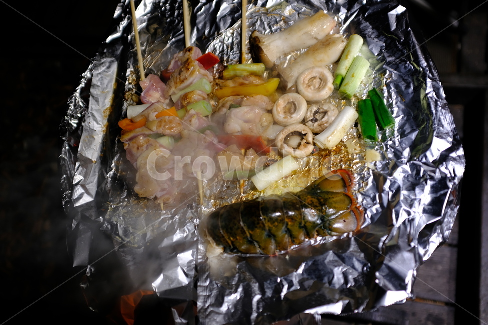 버섯,캠핑,닭꼬치,숯불구이,바베큐,음식,식재료,요리,food,cook,meal,dishes,food reserves,육류,고기,meat