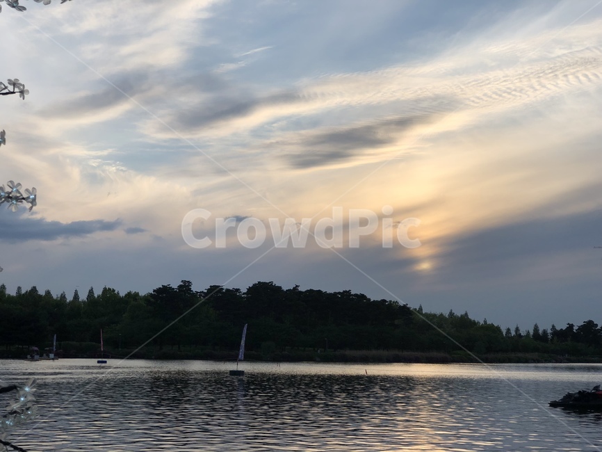 강,하늘,구름,노을,풍경,자연,풍경,nature,landscape,outdoors,옥외,water,물