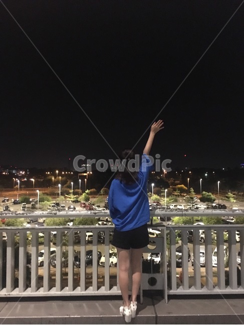 해외,국내,인물,model,night,밤,sky,모델,사람,여자,여인,소녀,신남,인사,만세