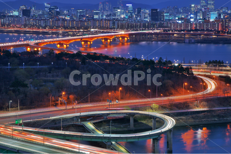 용비교,한강,성수대교,동부간선도로,궤적,뚝섬로,야경,밤,풍경,nightscape,night,landscape,도시,city,한국도시풍경,한국도시경관,korea cityscape,road,도로,freeway,고속 도로