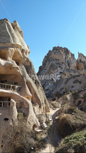 터키,까파도끼아,기묘한,바위,석굴,탑모양,옥외,식굴교회,turkey,cappadocia