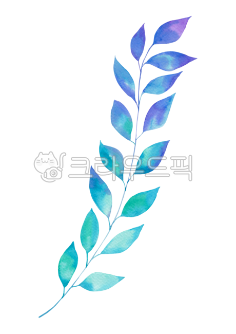 branch,drawing,Emotion,gradation,handwork,hand drawing,leaf,watercolor,blue,painting,background,plant,purple,illustration,Watercolor,poster,colorful,Sky blue