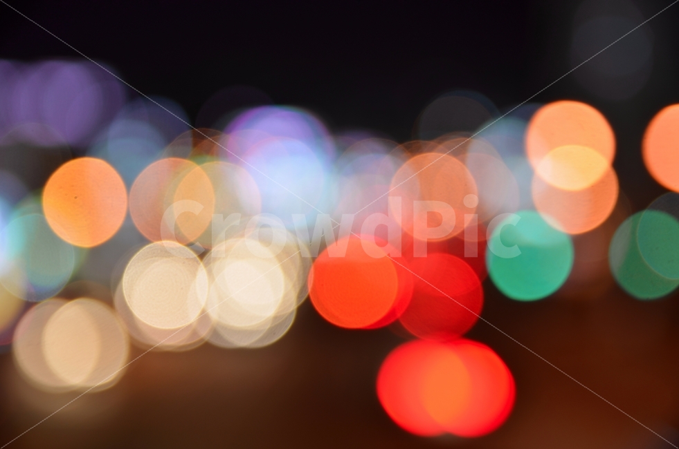 night view,way home,bokeh,five colors,Emotion