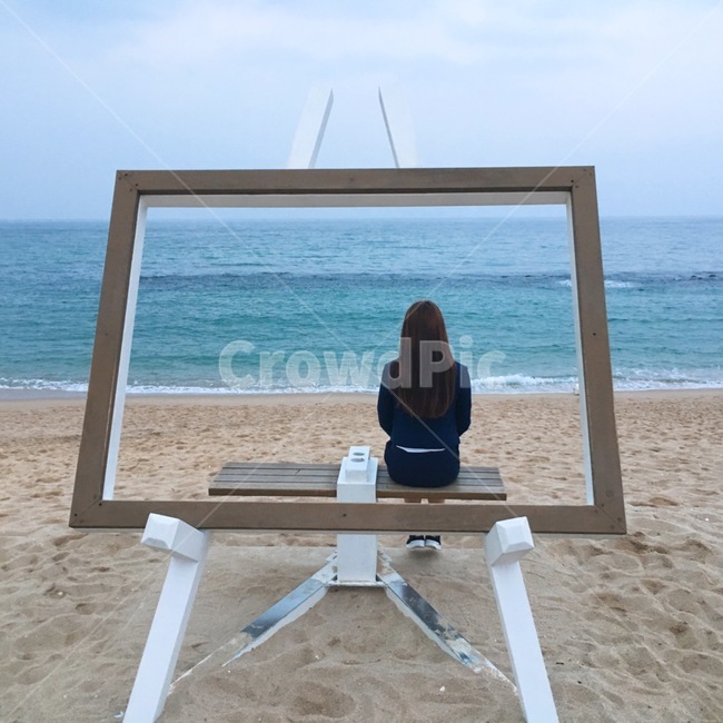 강릉,바다,교복여행,바다여행,우정여행,사람,인물,인간,human,person,여성,여자,woman,female,lady