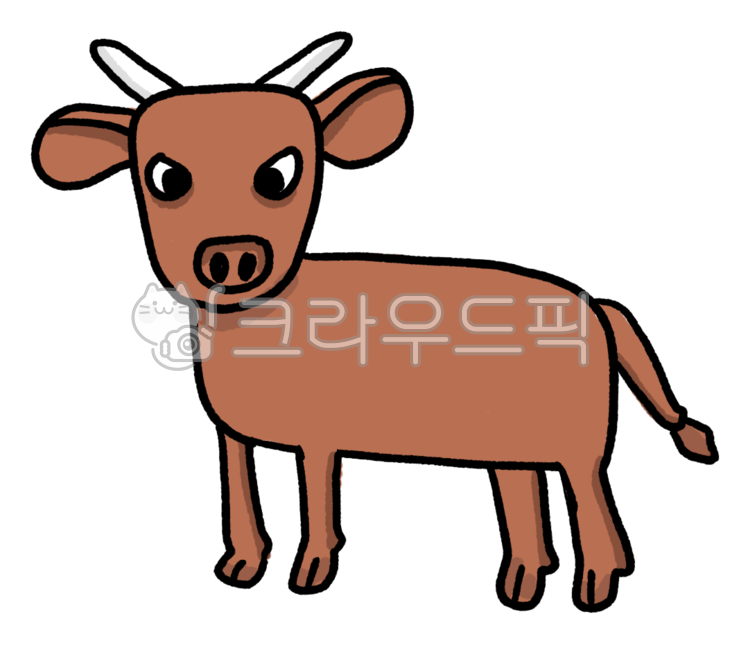 소, 소일러스트, 아기소, 소캐릭터, 소띠, 사진,이미지,일러스트,캘리그라피 - 초잉일러스트작가